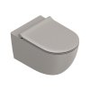 Catalano Sfera Toaleta miska WC Silentech bez kołnierza spłukiwanie wirowe tortora satin z deską wolnoopadającą i mocowaniem 0511550032+0551200032+9056060000